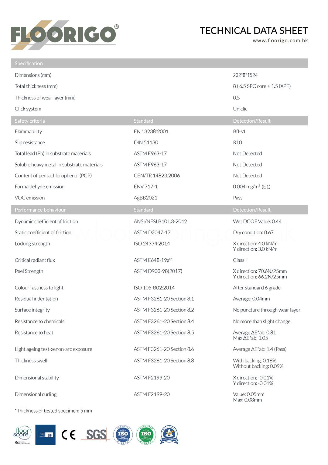 FLOORIGO TDS_EN